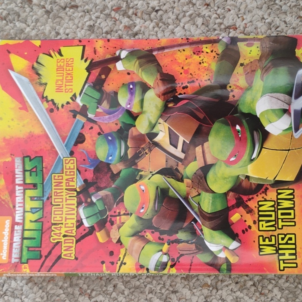 Teenage Mutant Ninja Turtles Coloring Activity Book w/ Stickers Deadstock